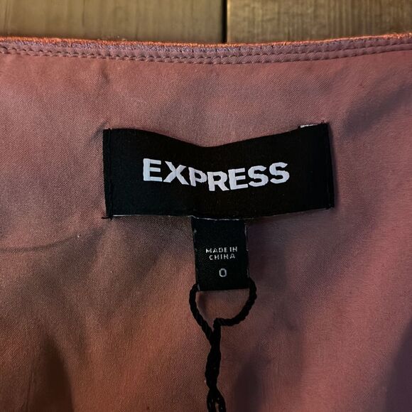 Express Satin Mini Skirt size 0 - Picture 3 of 4